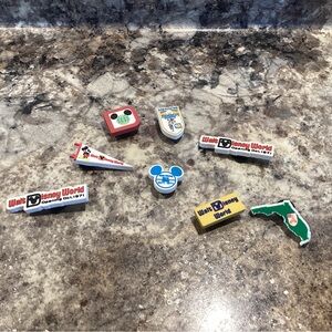 Walt Disney World Croc Jibitz Shoe Charms Lot of 8